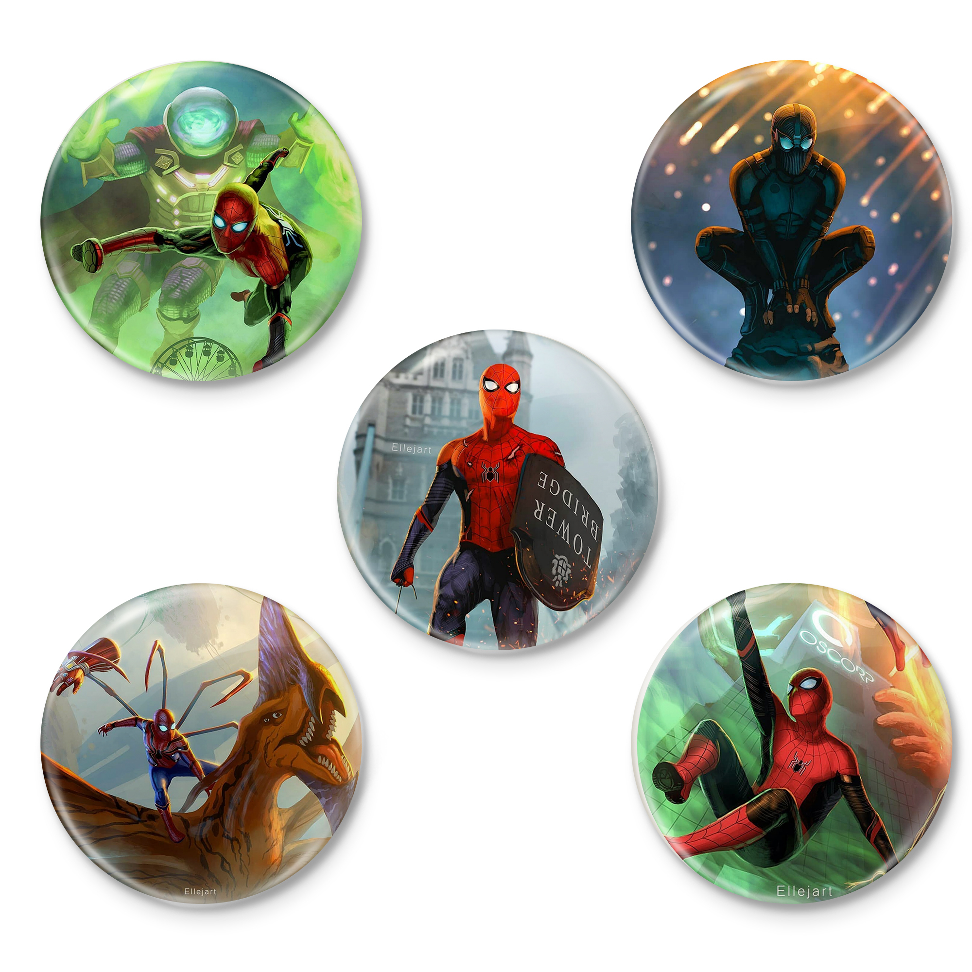 پیکسل طرح اسپایدرمن کد 30.6 مجموعه 5 عددی