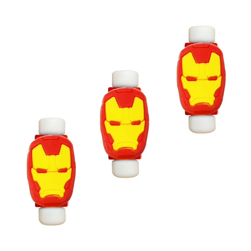 محافظ کابل طرح Iron Man کد 3313 بسته 3 عددی