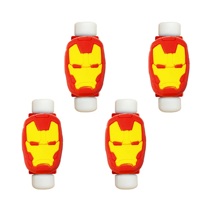 محافظ کابل طرح Iron Man کد 3313 بسته 4 عددی