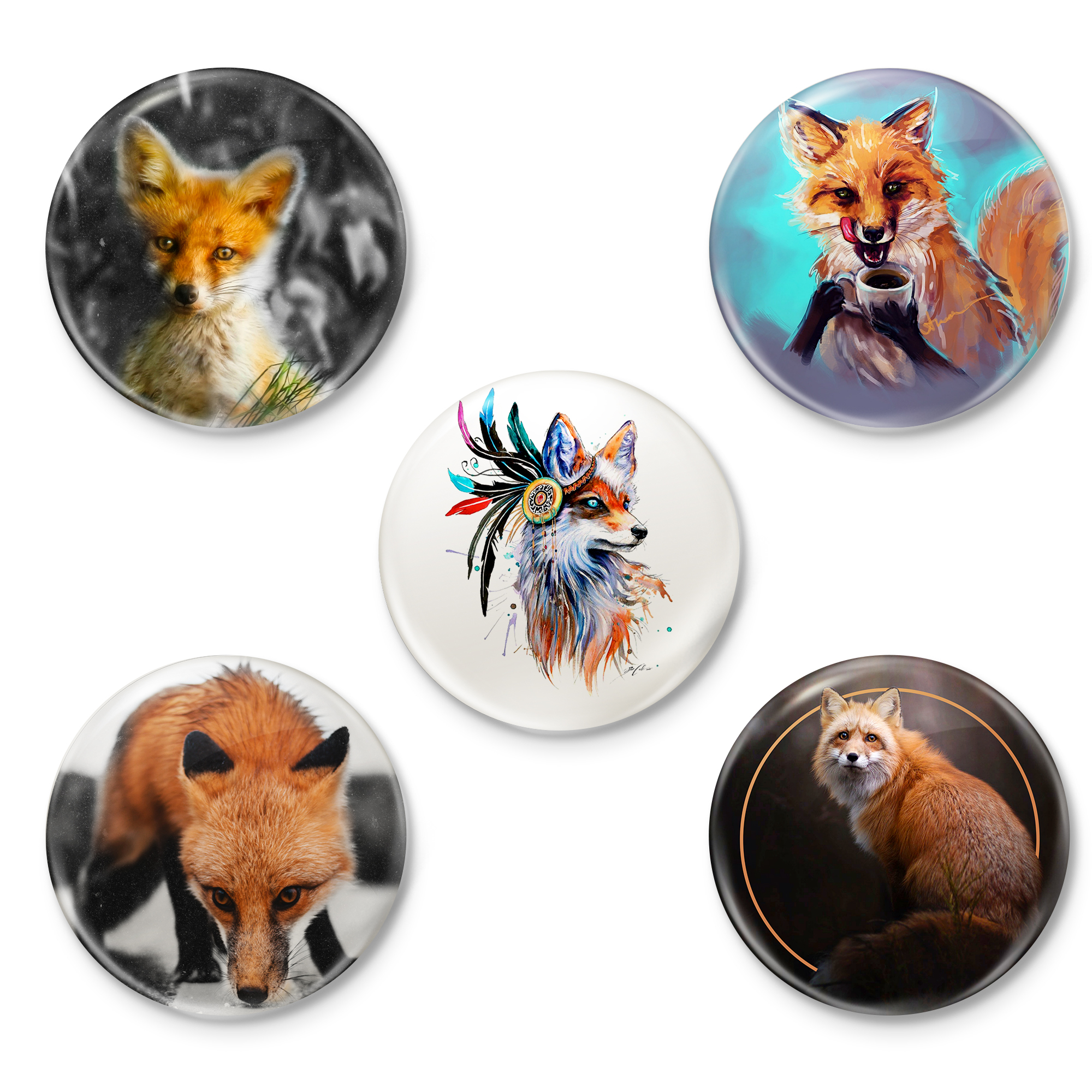 پیکسل طرح روباه کد 30.21 مجموعه 5 عددی