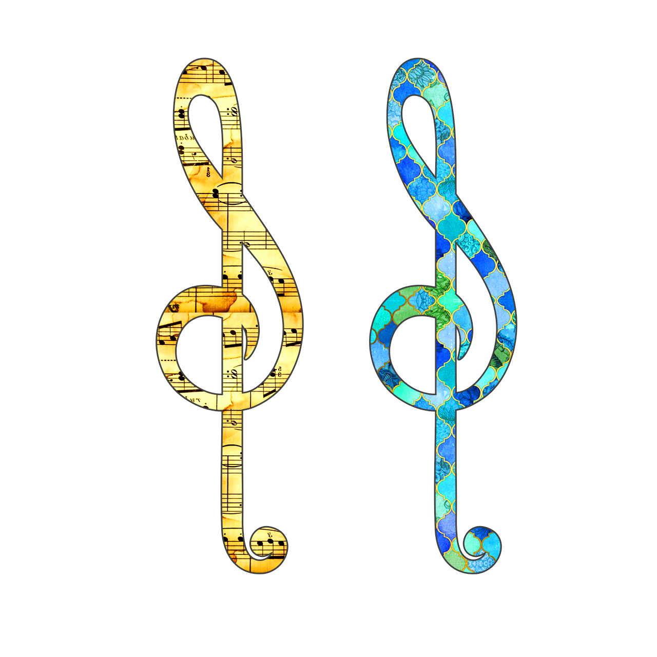 نشانگر کتاب لوکسینو مدل Music _ 3 بسته 2 عددی