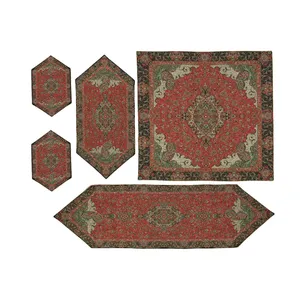 ست 5 تکه رومیزی ترمه کد 11