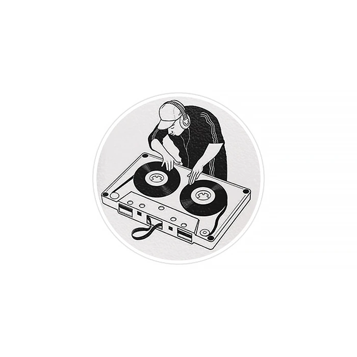 استیکر لپ تاپ ماسا دیزاین طرح نوارکاست مدل STK694