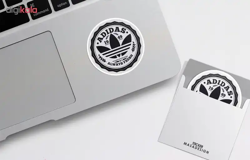 استیکر لپ تاپ ماسا دیزاین طرح adidas مدل STK695