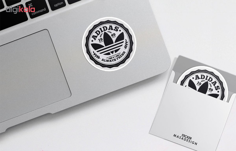 استیکر لپ تاپ ماسا دیزاین طرح adidas مدل STK695