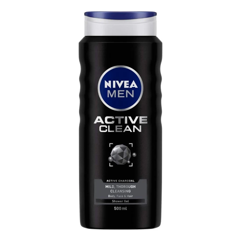 شامپو مو و بدن نیوآ مدل Active Clean حجم 500 میلی لیتر