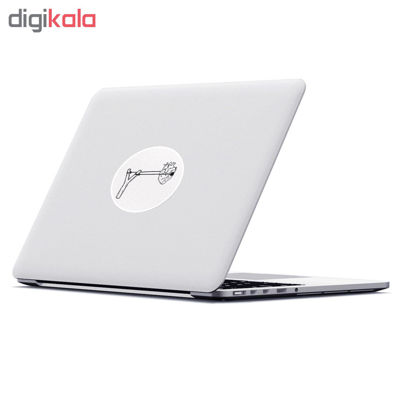 استیکر لپ تاپ ماسا دیزاین طرح قلب مدل STK700