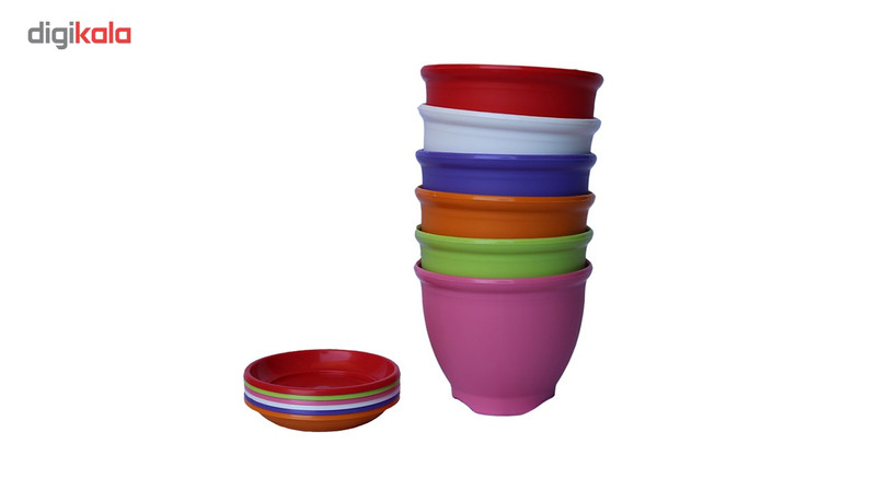 گلدان شهر آذین مدل 3030 مجموعه 6 عددی