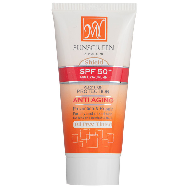 کرم ضد آفتاب ضد چروک فاقد چربی شیلد مای SPF50+