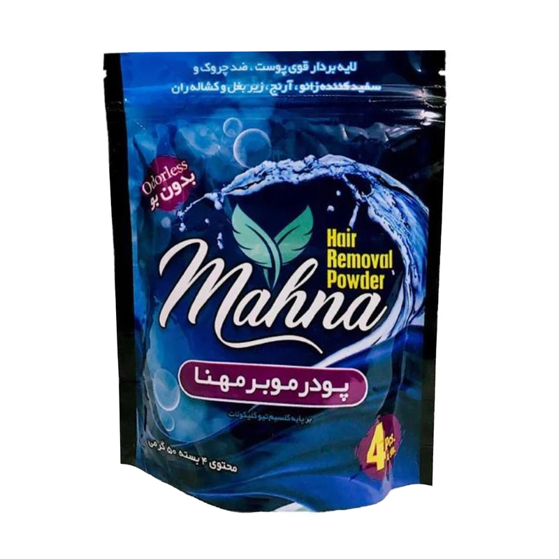 پودر موبر مهنا کد 04 وزن 50 گرم بسته 4 عددی