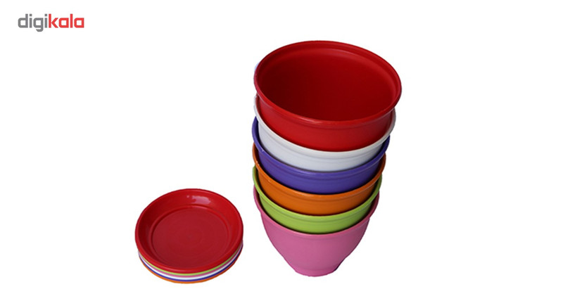 گلدان شهر آذین مدل 3030 مجموعه 6 عددی