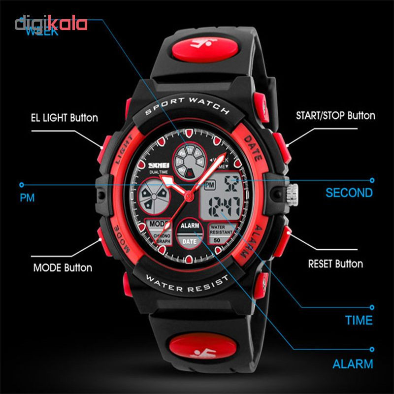 ساعت مچی عقربه ای پسرانه اسکمی مدل 1163 کد01