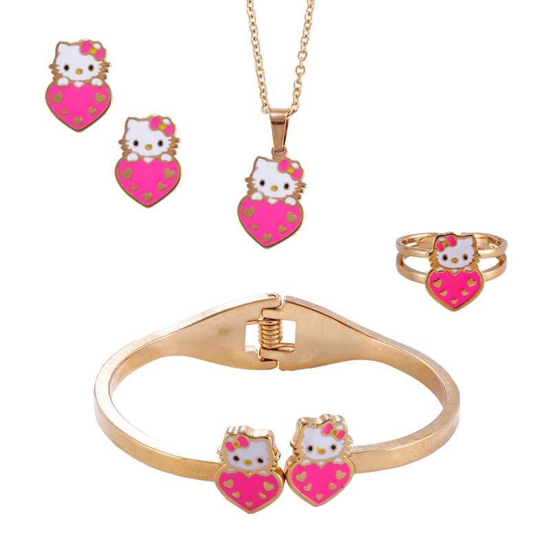 ست دخترانه طرح کیتی مدل 1768