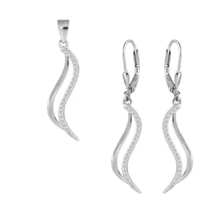 نیم ست نقره زنانه اقلیمه کد NN419