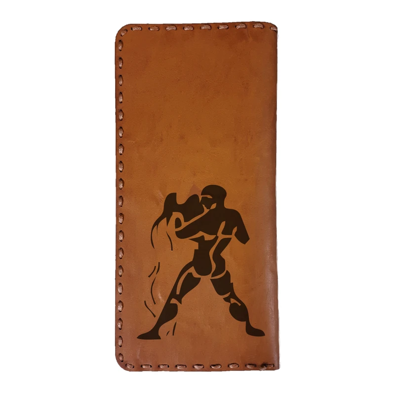 کیف پول مردانه طرح ماه تولد مدل BD41