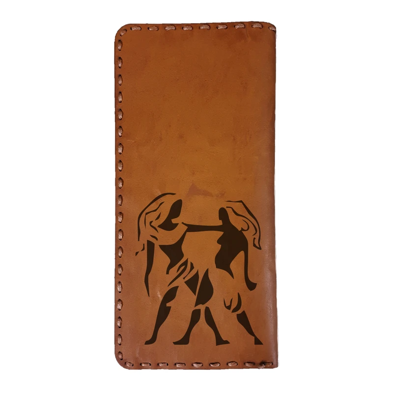 کیف پول مردانه طرح ماه تولد مدل BD45