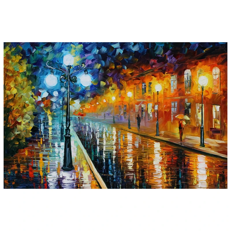 فرش پارچه‌ای مدل فرشینه طرح شب بارانی کد AR3059511