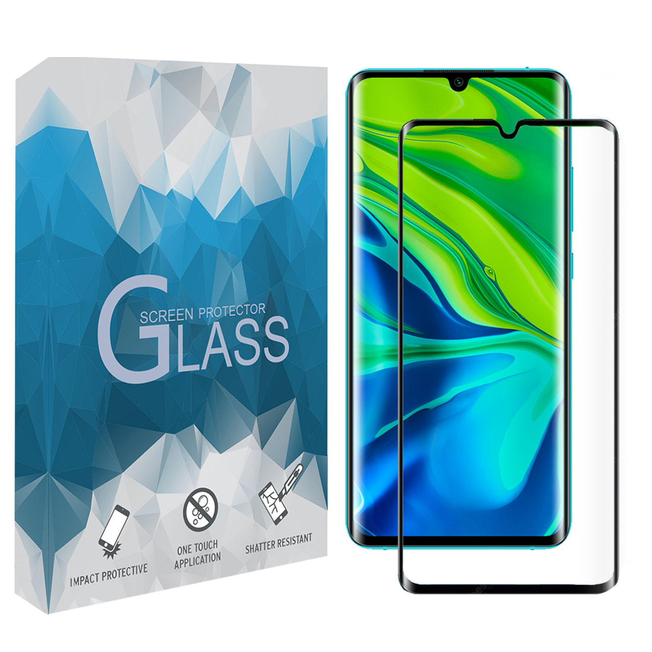 محافظ صفحه نمایش 5D مدل FGSP مناسب برای گوشی موبایل شیائومی Mi CC9 Pro