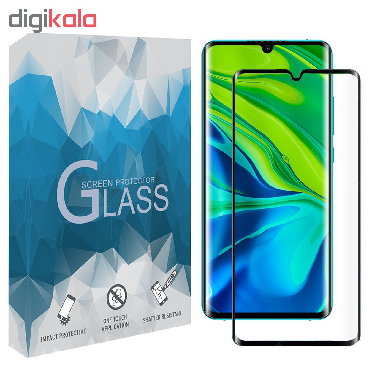محافظ صفحه نمایش 5D مدل FGSP مناسب برای گوشی موبایل شیائومی Mi CC9 Pro