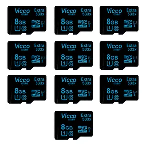 کارت حافظه microSDHC ویکو من مدل Extre 533X کلاس 10 استاندارد UHS-I U1 سرعت80MBps ظرفیت 8 گیگابایت بسته 10عددی