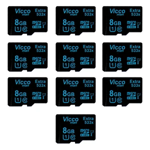 کارت حافظه microSDHC ویکو من مدل Extre 533X کلاس 10 استاندارد UHS-I U1 سرعت80MBps ظرفیت 8 گیگابایت بسته 10عددی