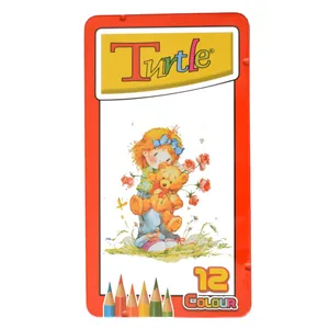 مداد رنگی 12 رنگ ترتل مدل دخترک