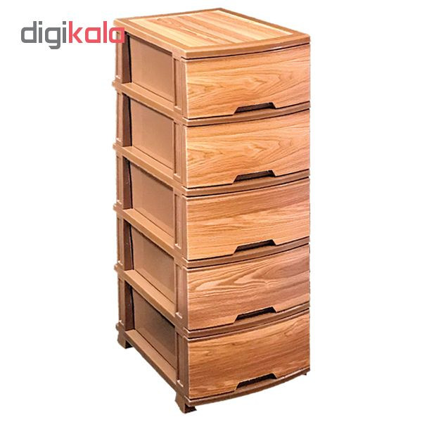 فایل کشویی رزگلد طرح چوب مدل لیون