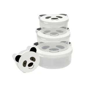 ظرف نگهدارنده غذا طرح پاندا مدل RM-6979 مجموعه 4 عددی