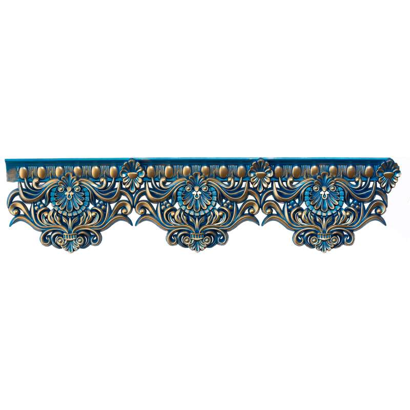 کتیبه پرده طرح صدفی مدل S104 طول 118 سانتی متر بسته 3 عددی کتیبه پرده طرح صدفی مدل S104 طول 118 سانتی متر بسته 3 عددی