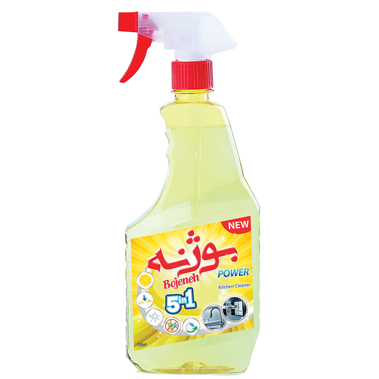 اسپری پاک کننده شیرآلات و آشپزخانه بوژنه مدل Lemon حجم 750 میلی لیتر