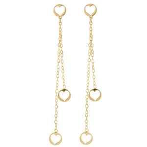 گوشواره طلا 18 عیار رزا مدل EG114