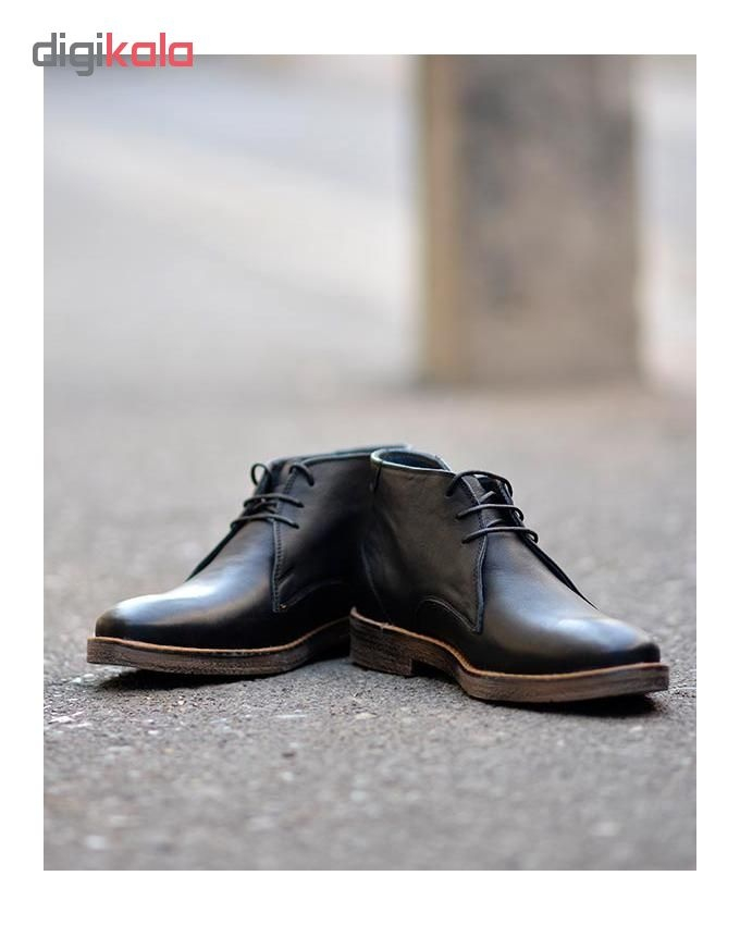 نیم بوت تمام چرم مردانه آریوان مدل AR117 M