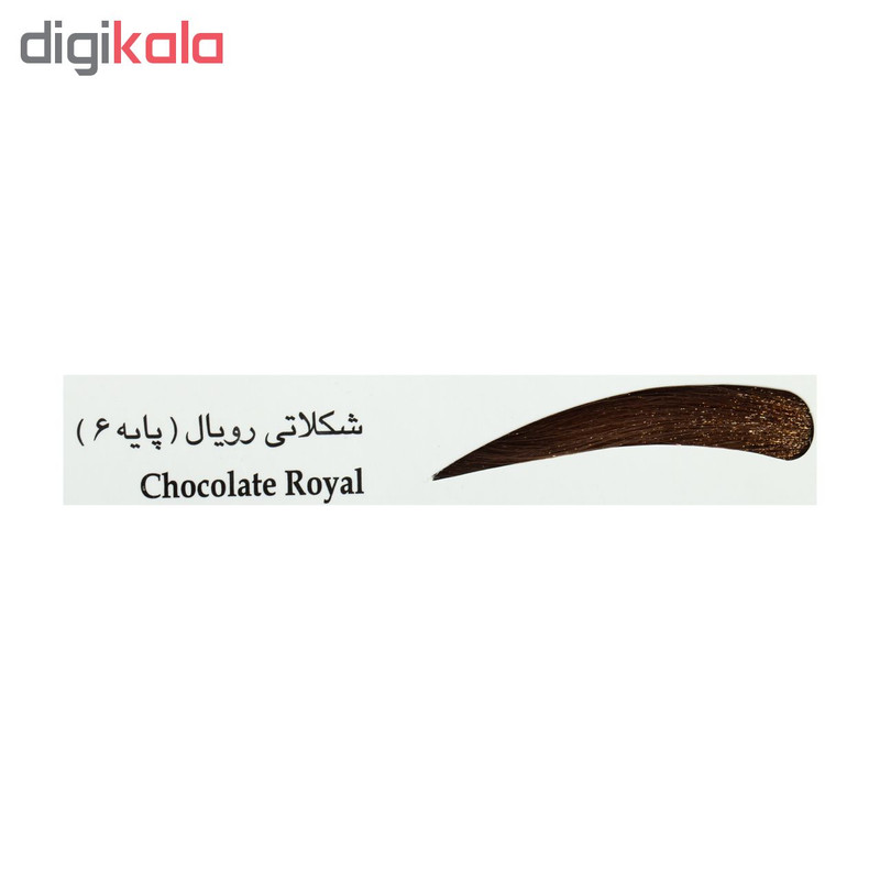 رنگ ابرو بیس کالر شماره 6 حجم 15 میلی لیتر رنگ شکلاتی