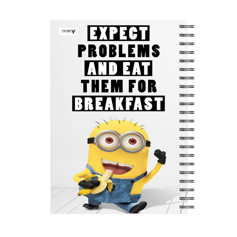 دفتر 120 برگ ویتادل طرح مینینون ها مدل 4