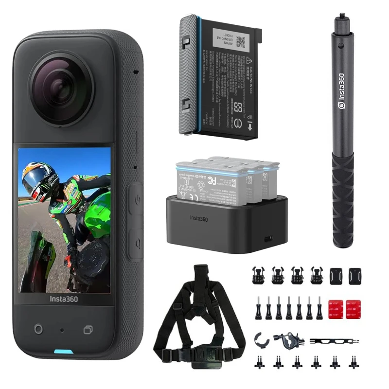 دوربین فیلم برداری ورزشی اینستا 360 مدل INSTA360 X3 به همراه لوازم جانبی