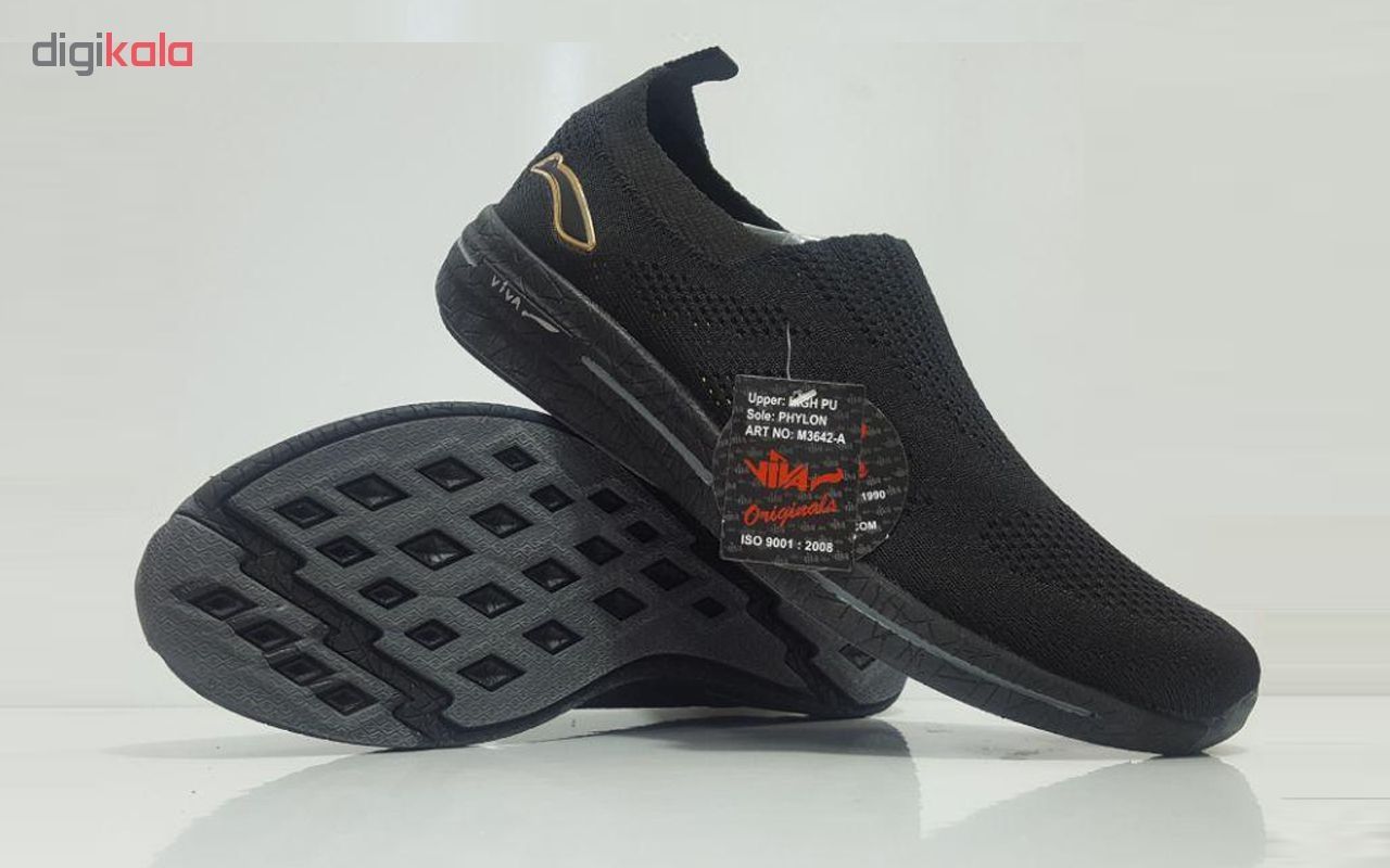 کفش مخصوص پیاده روی مردانه ویوا کد 130-BLACK