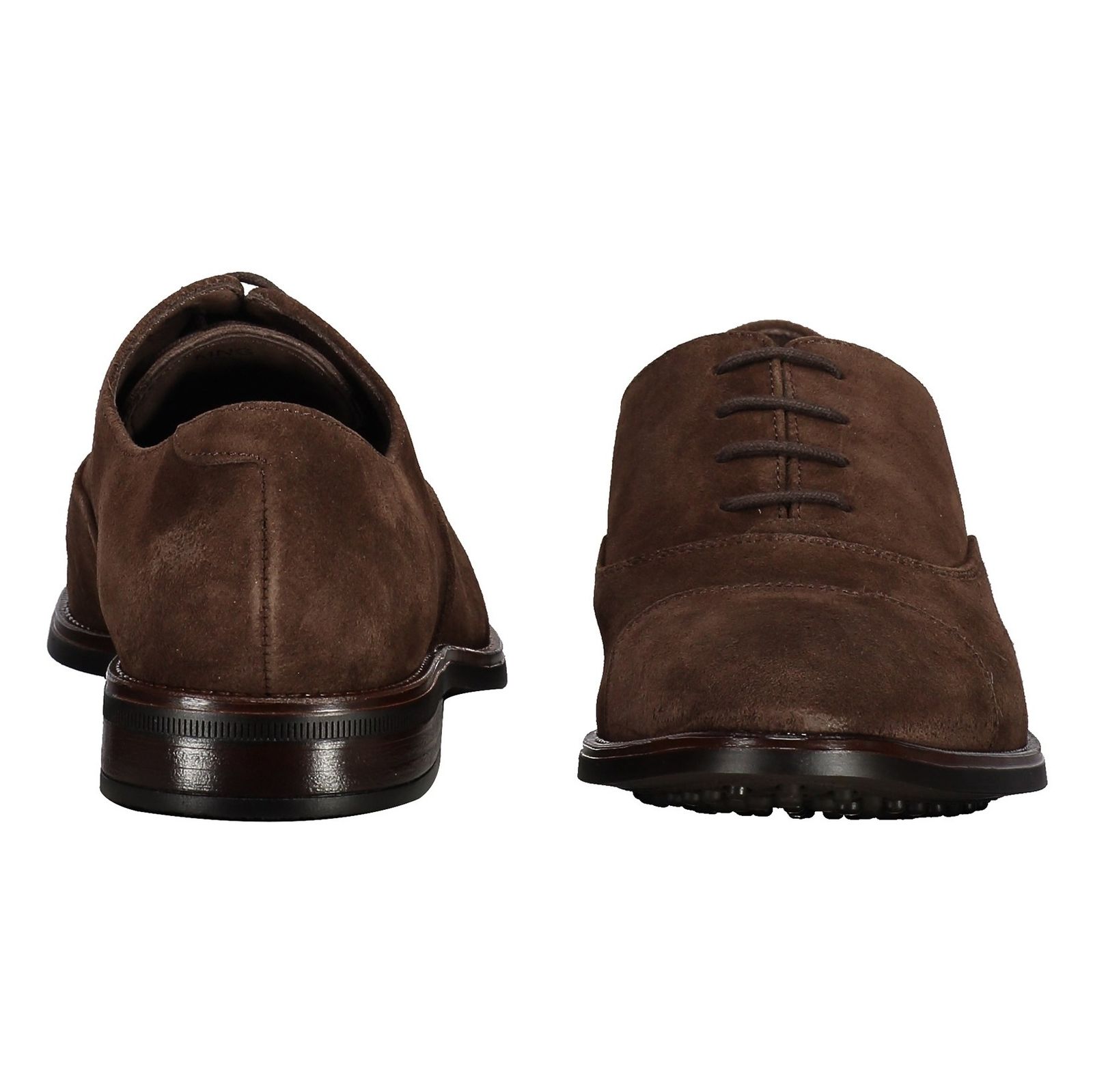 کفش رسمی جیر مردانه - مانگو - قهوه اي - 4