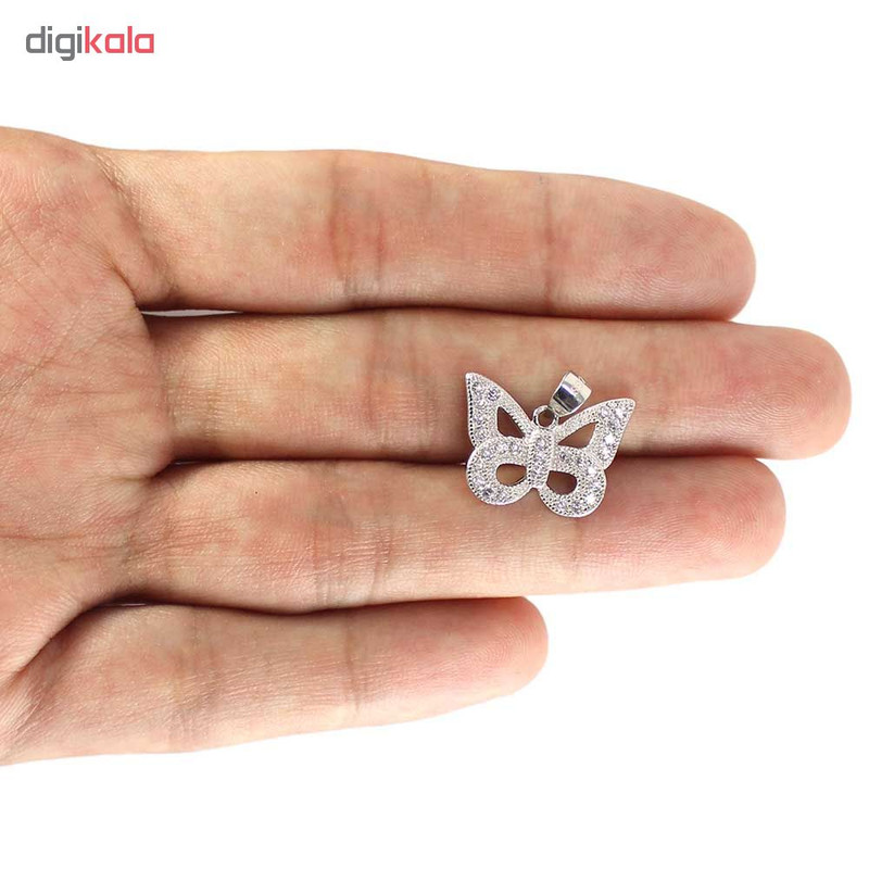 آویز گردنبند نقره زنانه کد 17940 آویز گردنبند نقره زنانه کد 17940