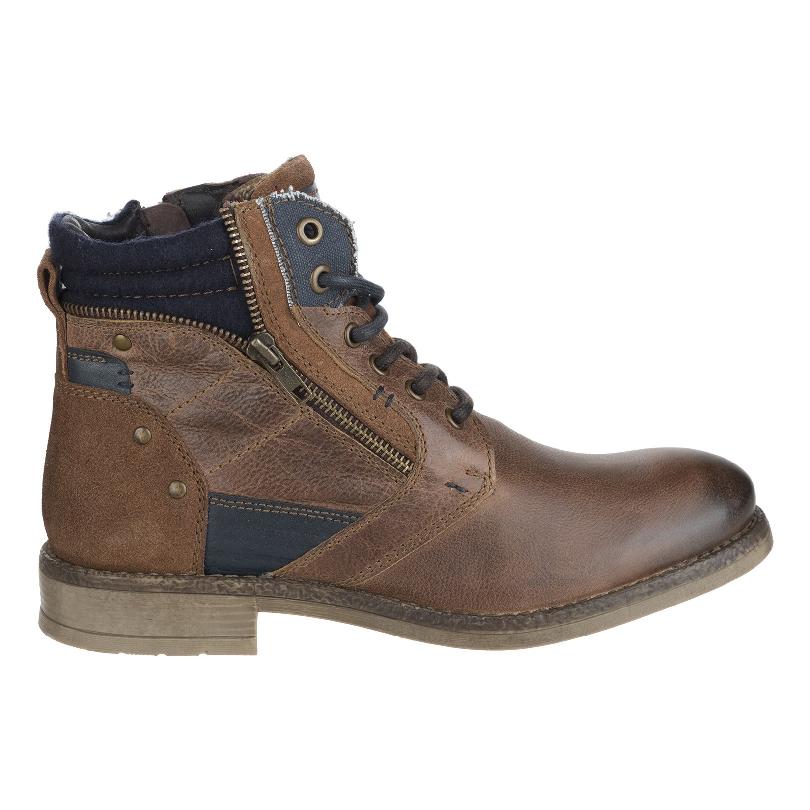 نیم بوت چرم مردانه - بالدی