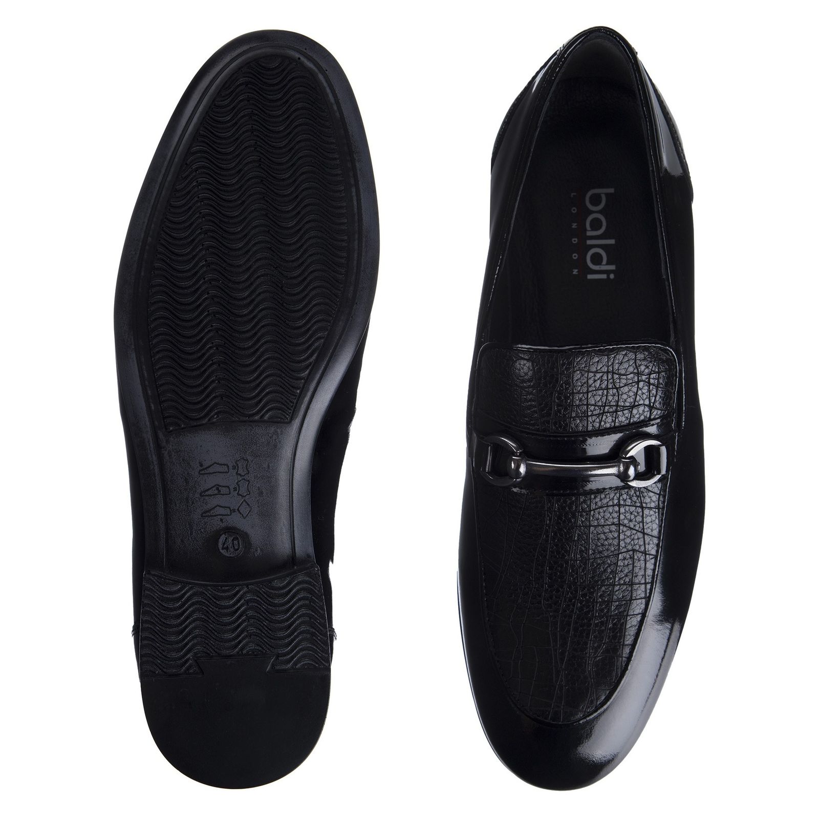 کفش رسمی چرم مردانه - بالدی - مشکي - 3