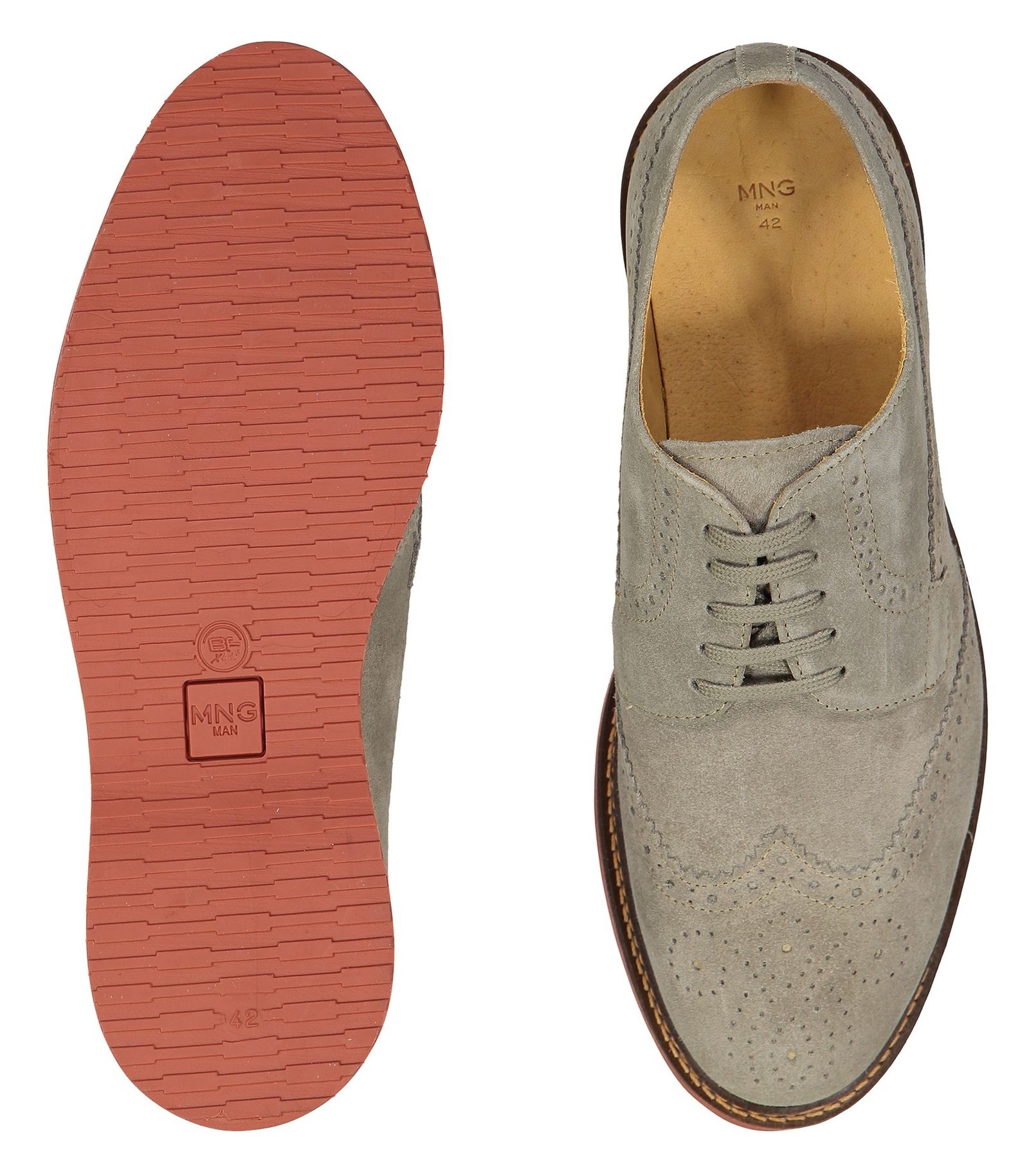 کفش جیر راحتی مردانه - مانگو - طوسي روشن - 3