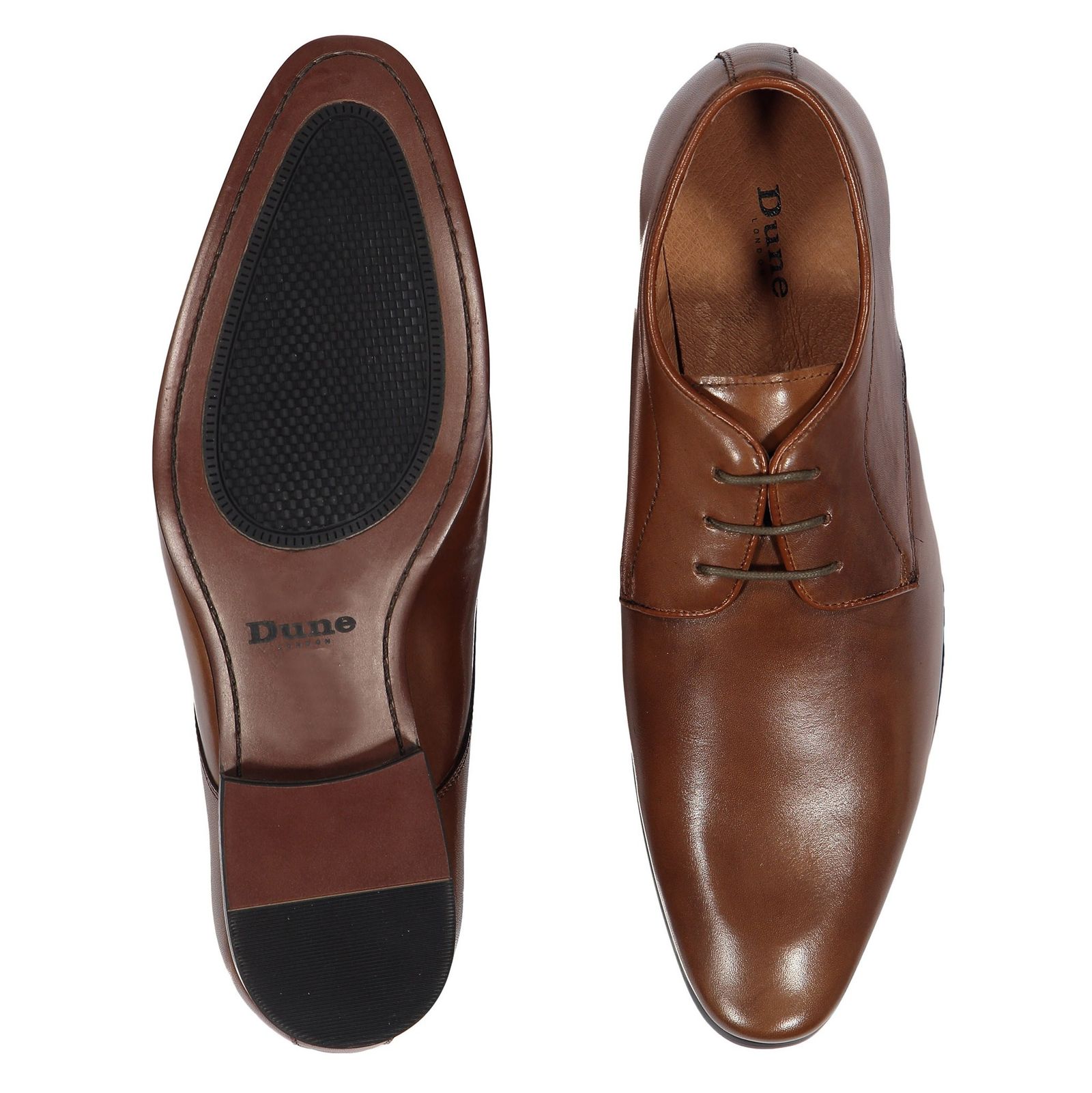 کفش چرم رسمی مردانه - دون لندن - عسلي - 3