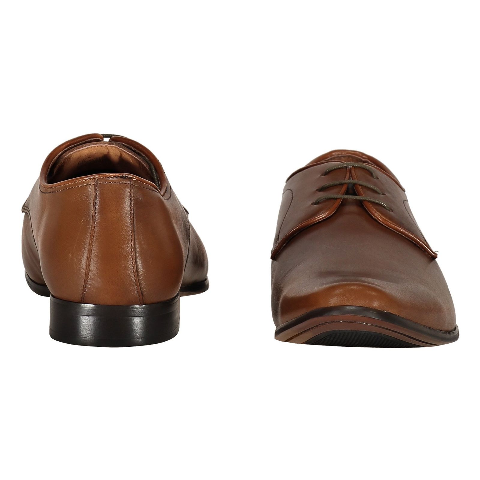 کفش چرم رسمی مردانه - دون لندن - عسلي - 6