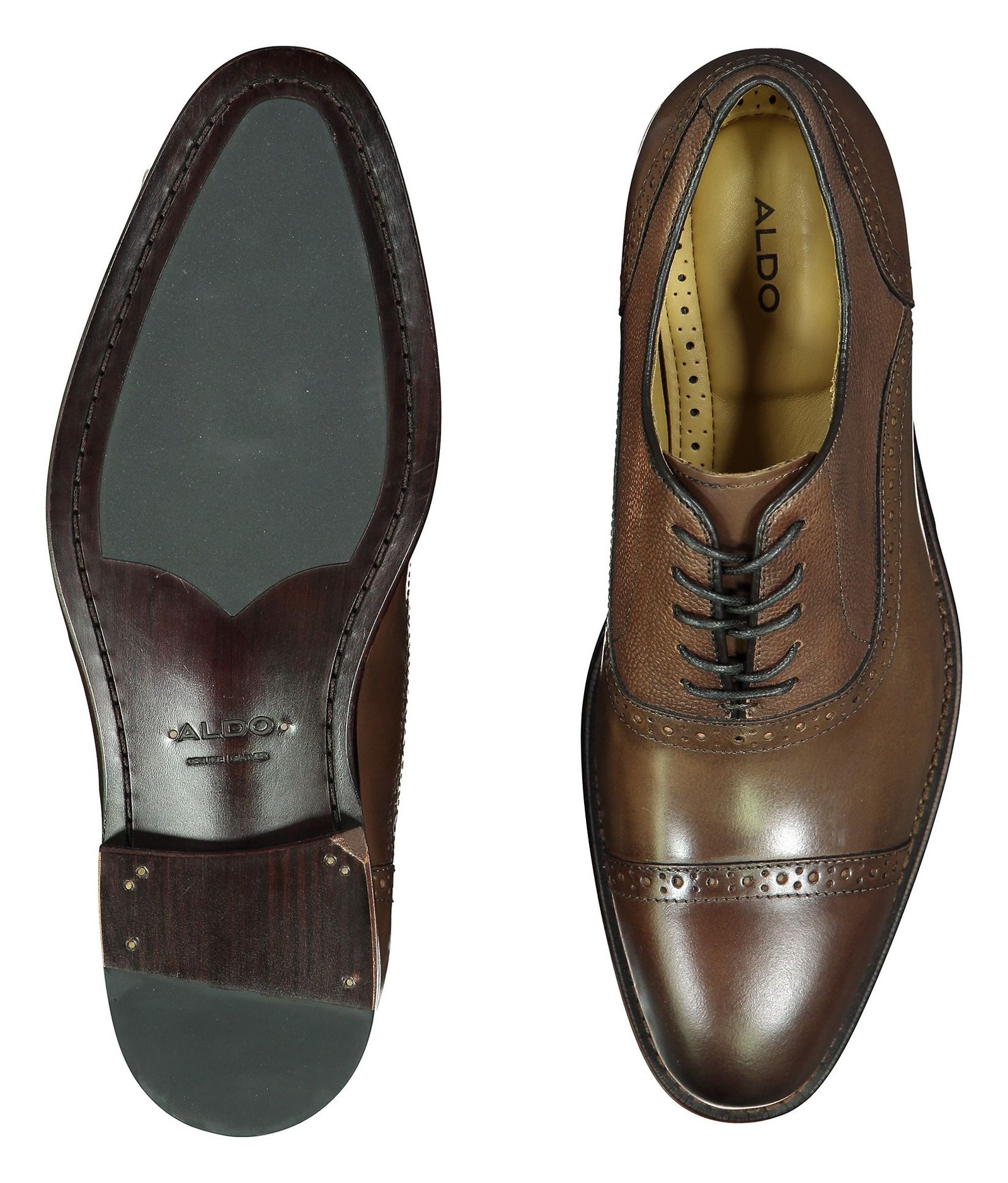 کفش رسمی چرم مردانه - آلدو - قهوه اي - 3