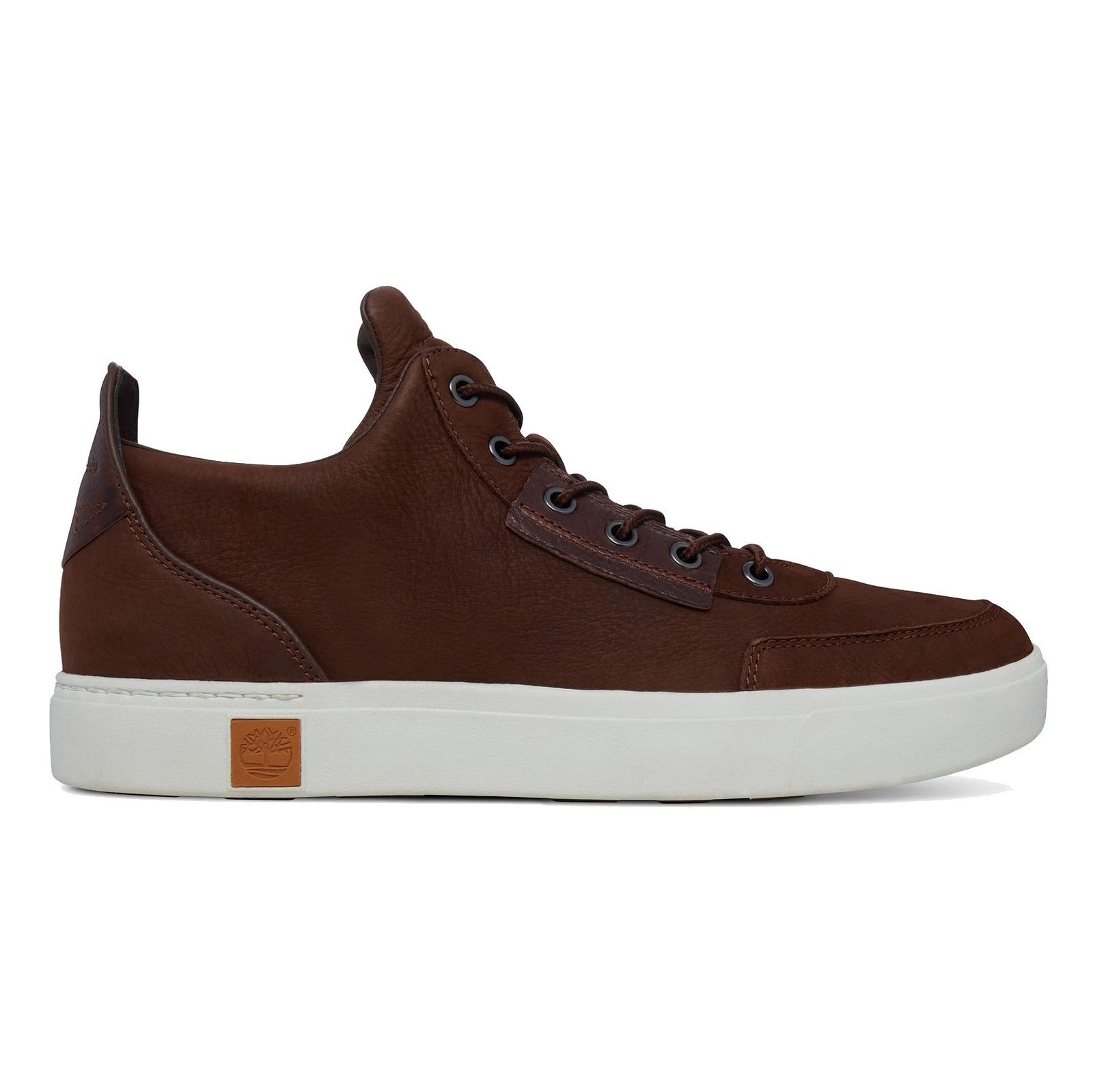 کتانی چرم بندی مردانه High Top Chukka - تیمبرلند - قهوه اي تيره - 1