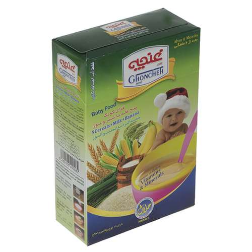 غذا کودک پنج غله غنچه پرور با طعم شیر و موز - 300 گرم