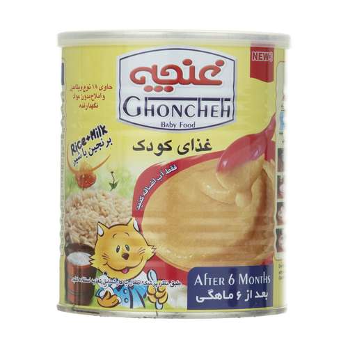 غذای کودک برنجین غنچه پرور با طعم شیر - 400 گرم