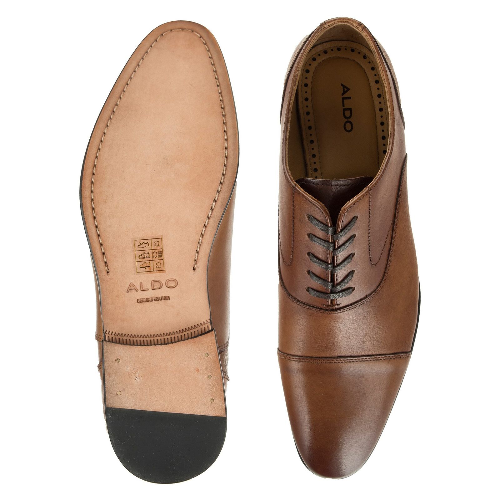 کفش رسمی چرم مردانه - آلدو - قهوه اي روشن - 3