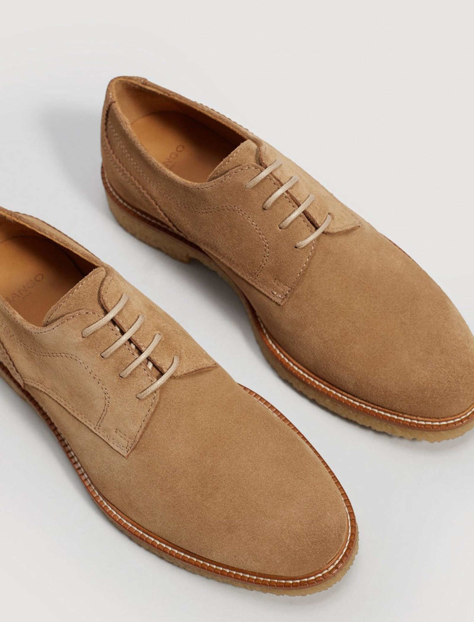کفش جیر راحتی مردانه  - قهوه ای روشن - 4