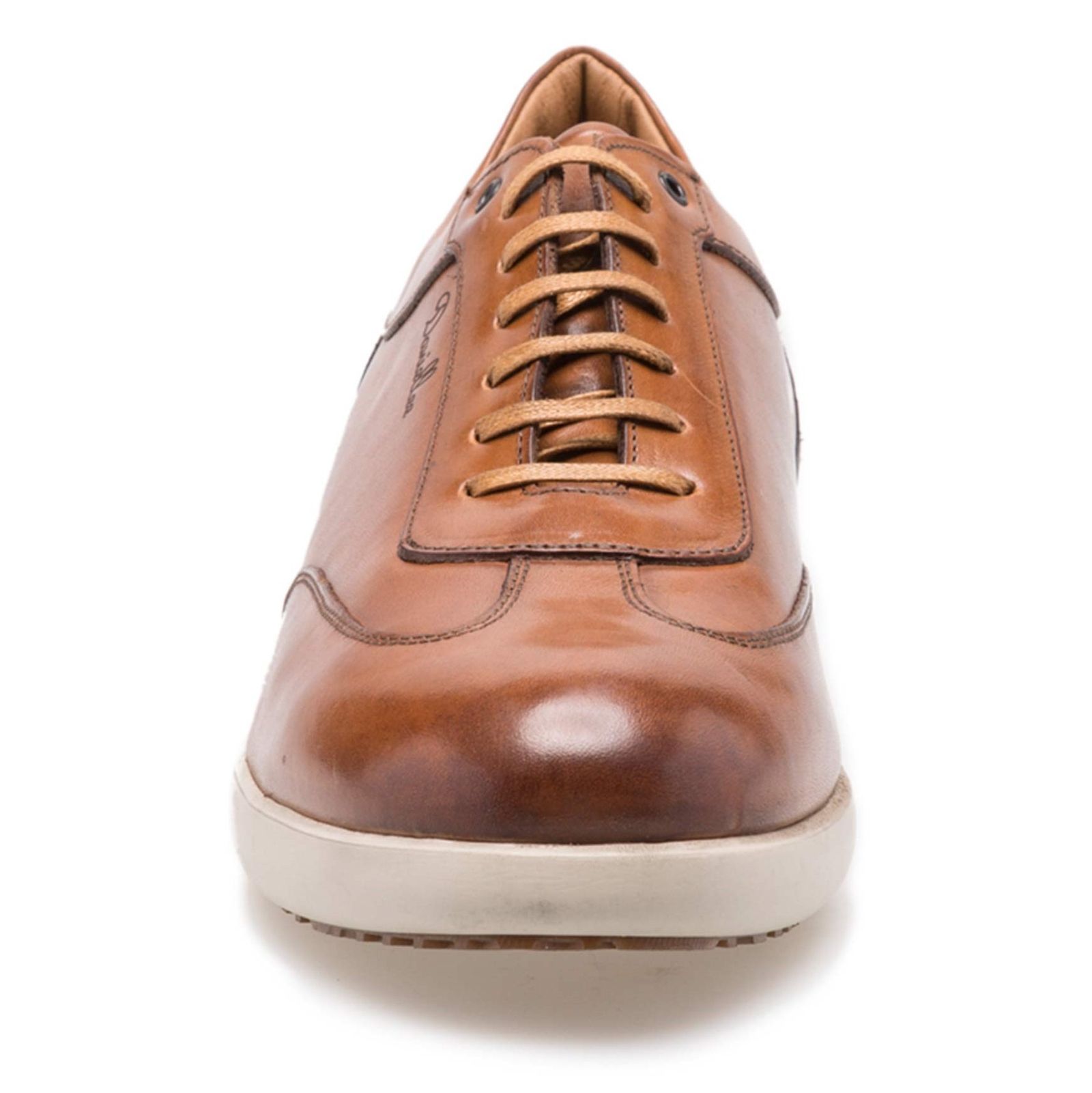 کفش اداری چرم بندی مردانه - دنیلی - قهوه اي روشن - 5